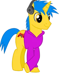 Size: 719x883 | Tagged: safe, artist:haybale100, derpibooru import, oc, oc:code sketch, unofficial characters only, pony, unicorn, 2017 community collab, derpibooru community collaboration, .svg available, cutie mark, headphones, male, simple background, solo, stallion, svg, transparent background, vector