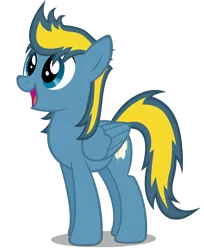 Size: 3000x3676 | Tagged: safe, artist:mrlolcats17, derpibooru import, oc, oc:bolterdash, unofficial characters only, pegasus, pony, 2017 community collab, derpibooru community collaboration, open mouth, simple background, smiling, solo, transparent background