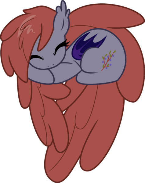 Size: 3184x4025 | Tagged: safe, artist:limedreaming, derpibooru import, oc, oc:lukida, unofficial characters only, bat pony, pony, female, heart pony, mare, simple background, sleeping, solo, transparent background