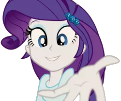 Size: 1732x1438 | Tagged: safe, derpibooru import, edit, edited screencap, screencap, rarity, equestria girls, rainbow rocks, background removed, clothes, cropped, cute, hand, offering, raribetes, reaching, reaching out, simple background, solo, transparent background