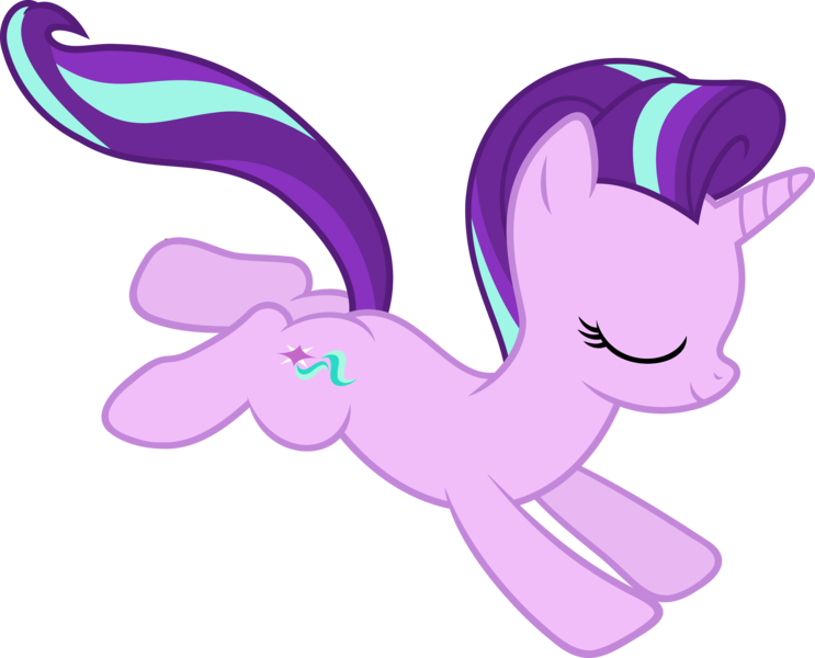 Size: 6000x4846 | Tagged: safe, artist:slb94, derpibooru import, starlight glimmer, pony, unicorn, absurd resolution, cute, eyes closed, falling, female, glimmerbetes, mare, simple background, smiling, solo, transparent background, vector