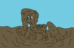 Size: 1106x727 | Tagged: 1000 hours in ms paint, artist:amateur-draw, derpibooru import, fluttershy, ms paint, mud, muddy, safe, solo