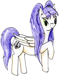 Size: 4411x5677 | Tagged: safe, artist:40kponyguy, derpibooru import, edit, oc, oc:tessa, unofficial characters only, pegasus, pony, 2017 community collab, derpibooru community collaboration, absurd resolution, looking at you, simple background, solo, traditional art, transparent background