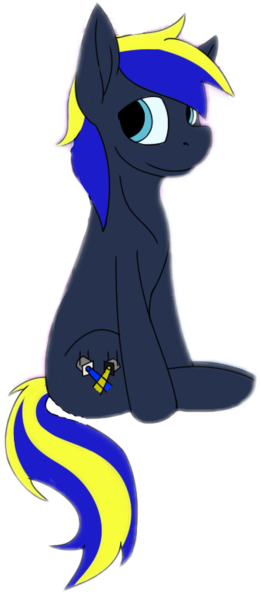 Size: 339x779 | Tagged: safe, artist:cardigan-poni, derpibooru import, edit, oc, oc:dusk shine, unofficial characters only, earth pony, pony, looking back, male, simple background, sitting, smiling, solo, stallion, transparent background