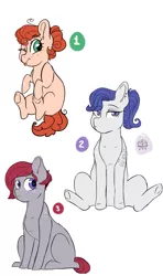 Size: 1024x1735 | Tagged: safe, artist:shiny-cooler, derpibooru import, oc, unofficial characters only, earth pony, pony, female, magical lesbian spawn, mare, offspring, parent:applejack, parent:big macintosh, parent:marble pie, parent:maud pie, parent:pinkie pie, parent:rarity, parents:applepie, parents:marblemac, parents:rarimaud, sitting