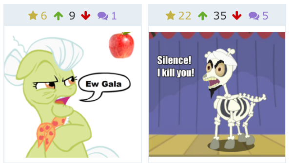 Size: 603x335 | Tagged: achmed the dead terrorist, derpibooru, derpibooru import, granny smith, juxtaposition, juxtaposition win, meme, meta, safe