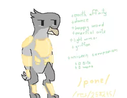 Size: 539x414 | Tagged: safe, artist:swegmeiser, derpibooru import, oc, oc:grendiff, unofficial characters only, gryphon, armor, /pone/, roleplaying, solo, standing