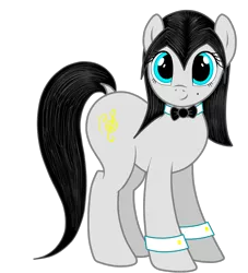 Size: 1000x1100 | Tagged: safe, artist:thepianistmare, derpibooru import, oc, oc:klavinova, unofficial characters only, earth pony, pony, 2017 community collab, derpibooru community collaboration, beauty mark, bowtie, cufflinks, dock, female, mare, simple background, solo, transparent background