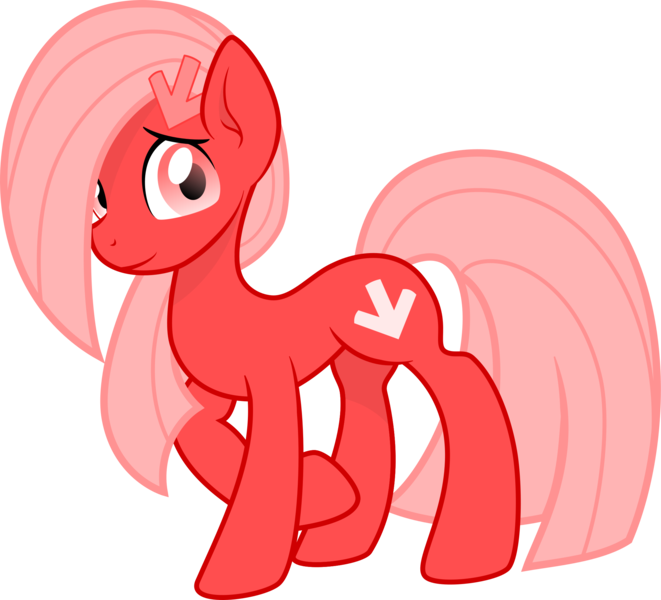 Size: 2200x1996 | Tagged: safe, artist:arifproject, artist:monochromacat, derpibooru import, oc, oc:downvote, ponified, unofficial characters only, earth pony, pony, 2017 community collab, derpibooru, derpibooru community collaboration, derpibooru ponified, hair over one eye, looking at you, meta, raised eyebrow, raised hoof, shy, simple background, smiling, solo, standing, transparent background, vector