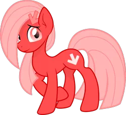 Size: 2200x1996 | Tagged: safe, artist:arifproject, artist:monochromacat, derpibooru import, oc, oc:downvote, ponified, unofficial characters only, earth pony, pony, 2017 community collab, derpibooru, derpibooru community collaboration, derpibooru ponified, hair over one eye, looking at you, meta, raised eyebrow, raised hoof, shy, simple background, smiling, solo, standing, transparent background, vector