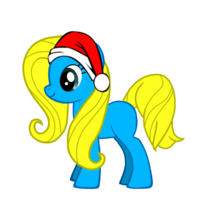 Size: 200x200 | Tagged: artist needed, safe, derpibooru import, oc, oc:twinkie pie, unofficial characters only, earth pony, pony, hat, santa hat, simple background, smiling, solo, transparent background