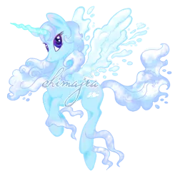 Size: 600x613 | Tagged: artist:chimajra, cloud pony, derpibooru import, female, mare, oc, oc:cloudgaze, original species, safe, simple background, solo, transparent background, unofficial characters only