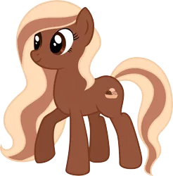 Size: 6342x6438 | Tagged: safe, artist:chimajra, derpibooru import, oc, oc:coffee ice cream, unofficial characters only, earth pony, pony, absurd resolution, female, mare, raised hoof, simple background, smiling, solo, transparent background, vector