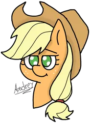 Size: 937x1258 | Tagged: safe, artist:stargamer8, derpibooru import, applejack, cowboy hat, freckles, hat, simple background, solo, transparent background