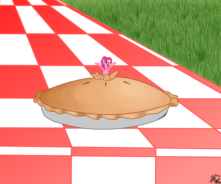 Size: 6000x5000 | Tagged: absurd resolution, artist:moonsolace, asdfmovie, asdfmovie2, derpibooru import, food, micro, pie, pinkie pie, safe, solo