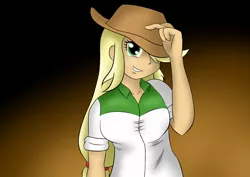 Size: 1052x744 | Tagged: safe, artist:garammasara, derpibooru import, applejack, equestria girls, solo