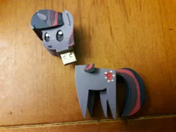 Size: 4128x3096 | Tagged: safe, derpibooru import, twilight sparkle, irl, photo, pointy ponies, pun, solo, usb, visual pun