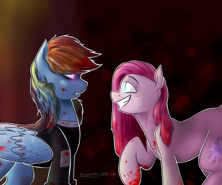 pinkamena and rainbow dash