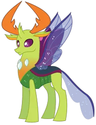 Size: 2391x3100 | Tagged: artist:sketchmcreations, changedling, changeling, derpibooru import, king thorax, safe, simple background, solo, thorax, to where and back again, transparent background, vector