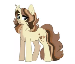 Size: 3500x3000 | Tagged: safe, artist:scarletskitty12, derpibooru import, oc, unofficial characters only, pony, unicorn, next generation, offspring, parent:cinnamon chai, parent:donut joe, smiling, solo