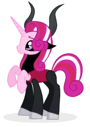 Size: 559x787 | Tagged: artist:unoriginai, centaur, derpibooru import, hybrid, interspecies offspring, oc, offspring, parent:lord tirek, parent:princess cadance, parents:tirekdance, safe, simple background, solo, transparent background, unofficial characters only