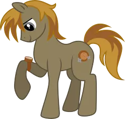 Size: 5892x5556 | Tagged: safe, artist:chimajra, derpibooru import, oc, oc:copper compass, unofficial characters only, earth pony, pony, absurd resolution, male, simple background, solo, stallion, transparent background, watch, wristwatch