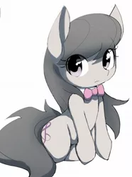 Size: 1477x1989 | Tagged: safe, artist:ccc, derpibooru import, octavia melody, earth pony, pony, cute, female, mare, simple background, solo, tavibetes