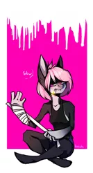 Size: 1028x1920 | Tagged: abstract background, angry, anthro, anthro oc, artist:holosta, cigarette, derpibooru import, oc, oc:ping, rough, safe, sitting, smoking, solo, unofficial characters only, wow