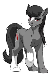 Size: 1329x1967 | Tagged: safe, artist:mykegreywolf, derpibooru import, oc, oc:fixer upper, unofficial characters only, earth pony, pony, 2017 community collab, derpibooru community collaboration, body markings, simple background, solo, transparent background