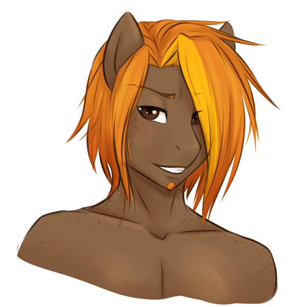 Size: 804x811 | Tagged: suggestive, artist:askbubblelee, derpibooru import, oc, oc:singe, unofficial characters only, anthro, pegasus, anthro oc, bare chest, bust, lidded eyes, long mane, looking at you, loose hair, male, portrait, simple background, solo, solo male, white background