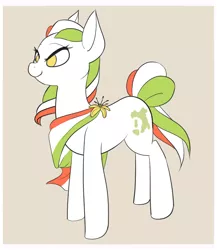 Size: 730x840 | Tagged: safe, artist:tilling-tan, derpibooru import, oc, oc:princess stivalia, ponified, unofficial characters only, female, flag, flower, italy, lidded eyes, nation ponies, neckerchief, smiling, solo