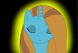 Size: 973x657 | Tagged: safe, artist:lettelauren, deleted from derpibooru, derpibooru import, oc, oc:drip drop, unofficial characters only, pony, unicorn, animated, gif, glowing eyes, reborn, solo, soul