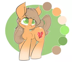 Size: 3203x2766 | Tagged: safe, artist:bbsartboutique, derpibooru import, oc, oc:eucalyptus, unofficial characters only, earth pony, pony, brown mane, cute, femboy, male, orange fur, reference sheet, solo