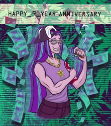 Size: 1296x1464 | Tagged: safe, artist:madness-with-reason, derpibooru import, aria blaze, equestria girls, aria-blazin-it, drugs, gangsta, marijuana, meme, smoke weed erryday, solo, vaporwave