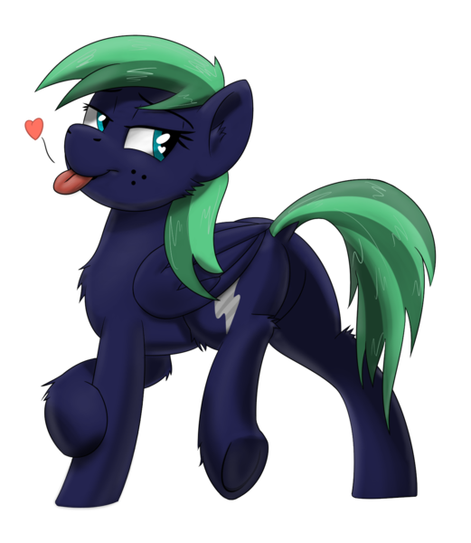 Size: 1323x1525 | Tagged: safe, artist:wcnimbus, derpibooru import, oc, oc:middy, unofficial characters only, pegasus, pony, bedroom eyes, dock, featureless crotch, female, heart eyes, mare, plot, presenting, simple background, smiling, solo, tongue out, transparent background, wingding eyes