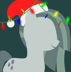 Size: 795x800 | Tagged: safe, artist:arifproject, derpibooru import, edit, part of a set, marble pie, earth pony, pony, animated, arif's christmas pones, beautiful, christmas lights, cute, dark background, derpibooru background pony icon, female, garland, gif, green background, happy, hat, lights, lineless, marblebetes, mare, minimalist, santa hat, simple background, smiling, solo