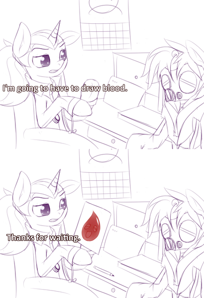 Size: 1280x1875 | Tagged: artist:an-m, blood, chair, clothes, coat, derpibooru import, desktop, dialogue, doctor, gas mask, mask, meme, oc, oc:dattepone, oc:hush, safe, unofficial characters only