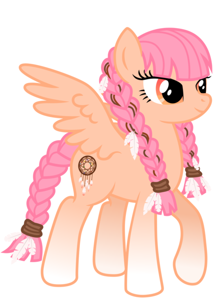 Size: 4961x7016 | Tagged: safe, artist:chimajra, derpibooru import, oc, oc:dream feather, unofficial characters only, pegasus, pony, absurd resolution, braid, cutie mark, female, mare, simple background, solo, transparent background, vector