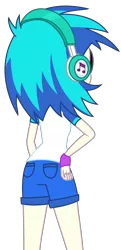 Size: 1500x3100 | Tagged: safe, artist:sketchmcreations, derpibooru import, vinyl scratch, equestria girls, legend of everfree, rear view, simple background, solo, transparent background, vector