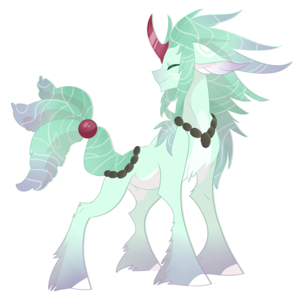 Size: 1024x1024 | Tagged: artist:rannarbananar, derpibooru import, eyes closed, floppy ears, oc, oc:rue, original species, pond pony, safe, solo, unofficial characters only