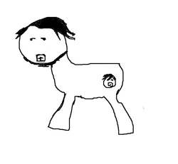 Size: 650x600 | Tagged: artist needed, safe, derpibooru import, oc, oc:stupid fucking idiot, unofficial characters only, earth pony, pony, black and white, grayscale, monochrome, simple background, solo, white background