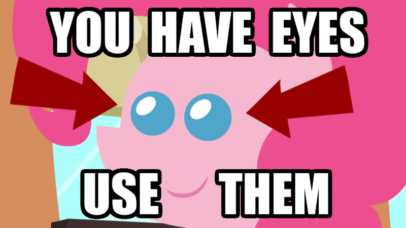 Size: 1000x562 | Tagged: derpibooru import, eye, eyes, pinkie pie, reaction image, safe, solo, what i learned today