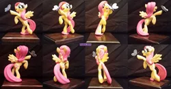 Size: 1280x671 | Tagged: artist:prodius, butterfly, craft, derpibooru import, female, figurine, fluttershy, irl, photo, safe, sculpey, sculpture, show accurate, solo, traditional art