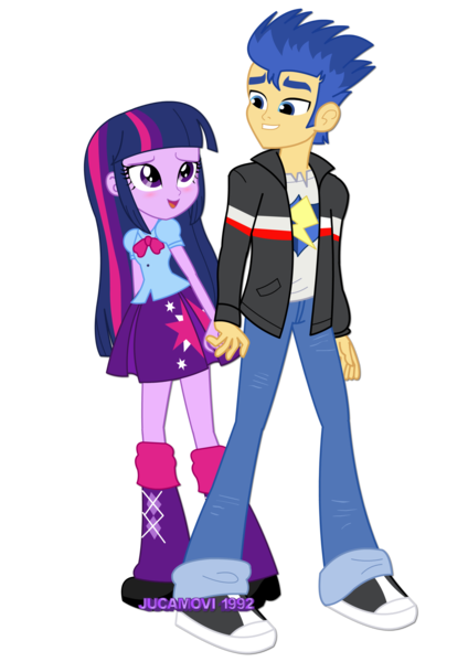 Size: 1600x2263 | Tagged: safe, artist:jucamovi1992, derpibooru import, flash sentry, twilight sparkle, human, equestria girls, couple, flashlight, humanized, love, male, romance, shipping, simple background, straight, transparent background, vector