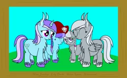 Size: 4651x2860 | Tagged: safe, artist:dinkyuniverse, derpibooru import, diamond mint, lily dache, silver spoon, silverspeed, earth pony, pegasus, pony, unicorn, absurd resolution, chest fluff, ear fluff, family, family photo, female, framed picture, mother and daughter, unshorn fetlocks