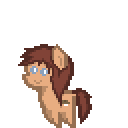 Size: 128x128 | Tagged: 8-bit, artist:pixelanon, derpibooru import, oc, oc:sunrise horizon, paper pony, pixel art, pointy ponies, safe, series:entrapment, solo, unofficial characters only