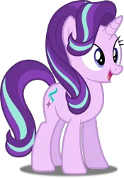 Size: 3494x5000 | Tagged: safe, artist:dashiesparkle, derpibooru import, starlight glimmer, pony, unicorn, every little thing she does, .svg available, absurd resolution, cute, female, glimmerbetes, happy, mare, open mouth, simple background, solo, transparent background, vector