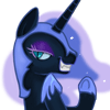 Size: 100x100 | Tagged: animated, artist:pohwaran, clapping, clapping ponies, derpibooru import, gif, gif for breezies, icon, nightmare moon, picture for breezies, safe, solo