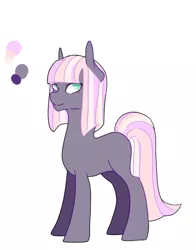 Size: 551x702 | Tagged: safe, artist:kittii-kat, derpibooru import, oc, oc:sweet pea, unofficial characters only, magical lesbian spawn, offspring, parent:maud pie, parents:twimaud, parent:twilight sparkle, reference sheet, simple background, solo, white background