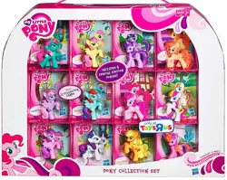 Size: 468x372 | Tagged: applejack, beachberry, blind bag, coconut cream, derpibooru import, fluttershy, gardenia glow, irl, mane six, peachy pie, photo, pinkie pie, rainbow dash, rarity, safe, skywishes, sweetsong, toy, twilight sparkle, vector